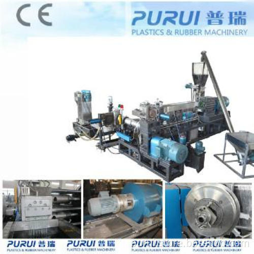 dual stage plastic regranulation machine